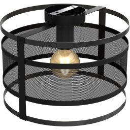 Luminex Rim lampa podsufitowa 1x60W czarna 1120