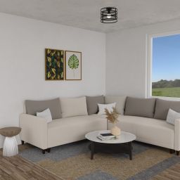 Luminex Rim lampa podsufitowa 1x60W czarna 1120