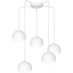Luminex Sool lampa wisząca 5x15 W biała 1213