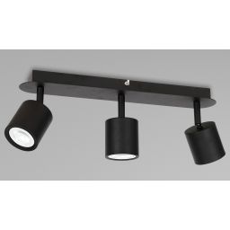 Luminex Demia lampa podsufitowa 3x8W czarna 1431