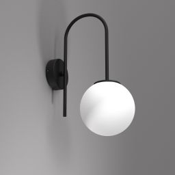 Luminex Cambridge kinkiet 1x60W czarny/biały 3193