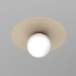 Luminex Flat lampa podsufitowa 1x15 W beżowa 3306