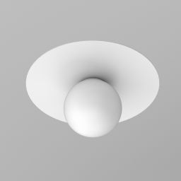Luminex Flat lampa podsufitowa 1x15 W biała 3307