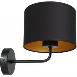 Luminex Arden kinkiet 1x60W czarny/złoty 3486