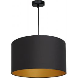 Luminex Arden lampa wisząca 1x60W czarny/złoty 3492