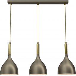 Luminex Noak lampa wisząca 3x60 W złota-tytan 4003