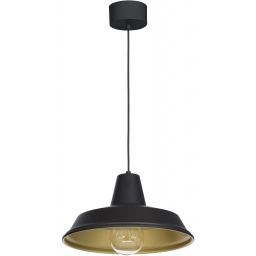 Luminex Class lampa wisząca 1x60W czarny/złoty 4032