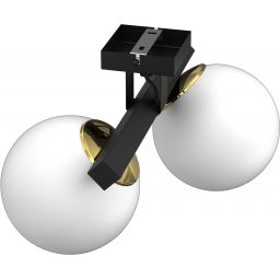 Luminex Idris lampa podsufitowa 2x15 W czarna 4628