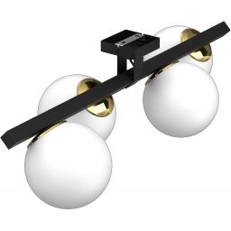 Luminex Idris lampa podsufitowa 4x15 W czarna 4629