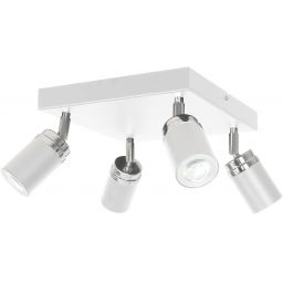 Luminex Reno lampa podsufitowa 4x8W biały/chrom 5139