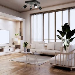 Luminex Reno lampa podsufitowa 4x8W czarny/chrom 5148