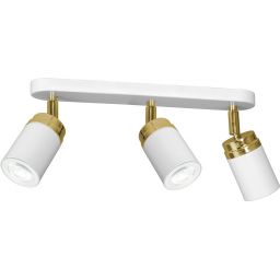 Luminex Reno lampa podsufitowa 3x8W biały/złoty 5156