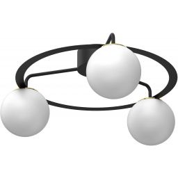 Luminex Ballo lampa podsufitowa 3x15 W czarna 5668