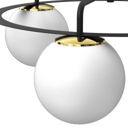 Luminex Ballo lampa podsufitowa 3x15 W czarna 5668