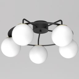 Luminex Ballo lampa podsufitowa 5x15 W czarna 5669