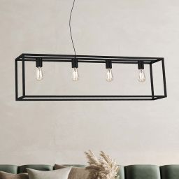 Luminex Frame lampa wisząca 4x60W czarna 6695