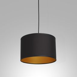Luminex Arden lampa wisząca 1x60W czarny/złoty 3491