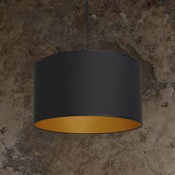 Luminex Arden lampa wisząca 1x60W czarny/złoty 3492
