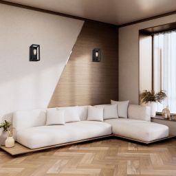 Luminex Frame kinkiet 1x60W czarny 6692