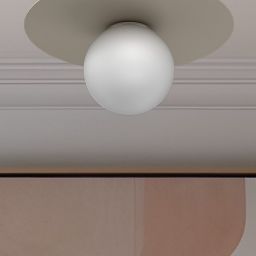 Luminex Flat lampa podsufitowa 1x15 W beżowa 3306