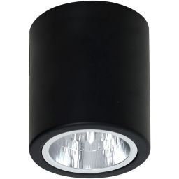 Luminex Downlight Round lampa podsufitowa 1x60 W czarna 7237