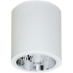 Luminex Downlight lampa podsufitowa 1x60 W biała 7238