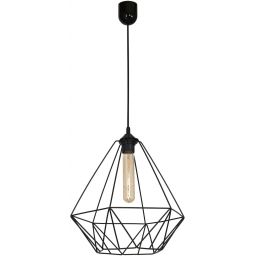 Luminex Basket New lampa wisząca 1x60W czarna 8062