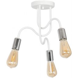 Luminex Dow lampa podsufitowa 3x60W biały/chrom 8074