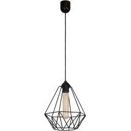 Luminex Basket New lampa wisząca 1x60W czarna 8170
