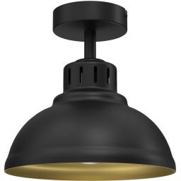 Luminex Sven lampa podsufitowa 1x60W czarny/złoty 9115