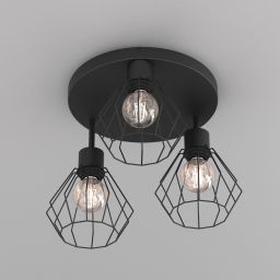 Luminex Parkla lampa podsufitowa 1x15 W czarna 9852