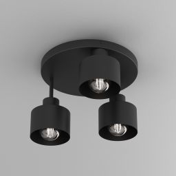 Luminex Parkla lampa podsufitowa 1x15 W czarna 9854