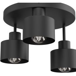 Luminex Parkla lampa podsufitowa 1x15 W czarna 9854