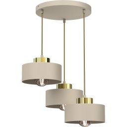 Luminex Marti lampa wisząca 3x15 W beżowa 9932