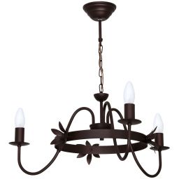 Luminex Terra lampa wisząca 3x8W czarna 9983