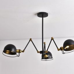 Lumina Deco Valmonti W3 lampa podsufitowa 3x40W czarna LDPD015-3