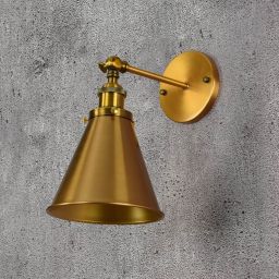 Lumina Deco Rubi kinkiet 1x40 W mosiądz LDWB007-1MD