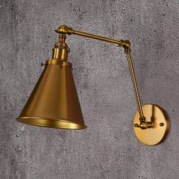 Lumina Deco Rubi kinkiet 1x40 W mosiądz LDWB007-2MD