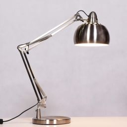 Lumina Deco Rigorria lampa biurkowa 1x40W srebrna LDT8815-3SL