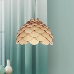 Light Prestige Burgo lampa wisząca 1x60W drewniana LP-101335/1PL