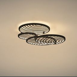 Mantra Collage lampa podsufitowa 1x60W LED czarna 7230