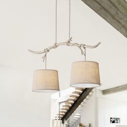 Mantra Sabina lampa wisząca 2x20W drewno 6177