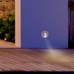 Mantra Aspen lampa przypodłogowa zewnętrzna 1x3W piaskowa biel 7023