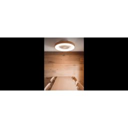 Mantra Tibet plafon 1x70W LED z wentylatorem biały/drewno 7126