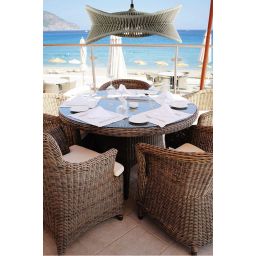 Mantra Polinesia lampa wisząca zewnętrzna 1x20W ciemny beż 7130