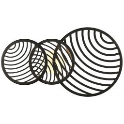 Mantra Collage lampa podsufitowa 1x40W LED czarna 7232