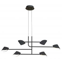 Mantra Capuccina lampa wisząca 45W LED czarna 7579