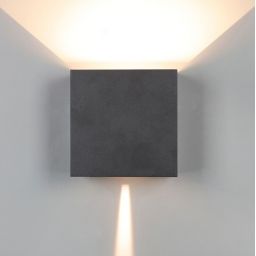 Mantra Davos XL kinkiet zewnętrzny 2x10W ciemny szary 7651