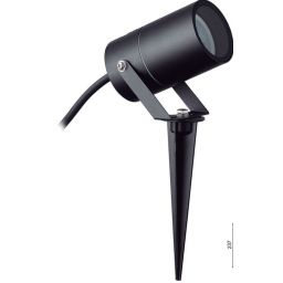 Mantra Quebec lampa gruntowa 1x12 W czarna 8155