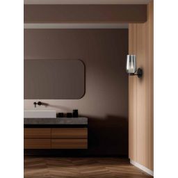 Mantra Nora kinkiet 1x20 W biały-przezroczysty-drewno 8280